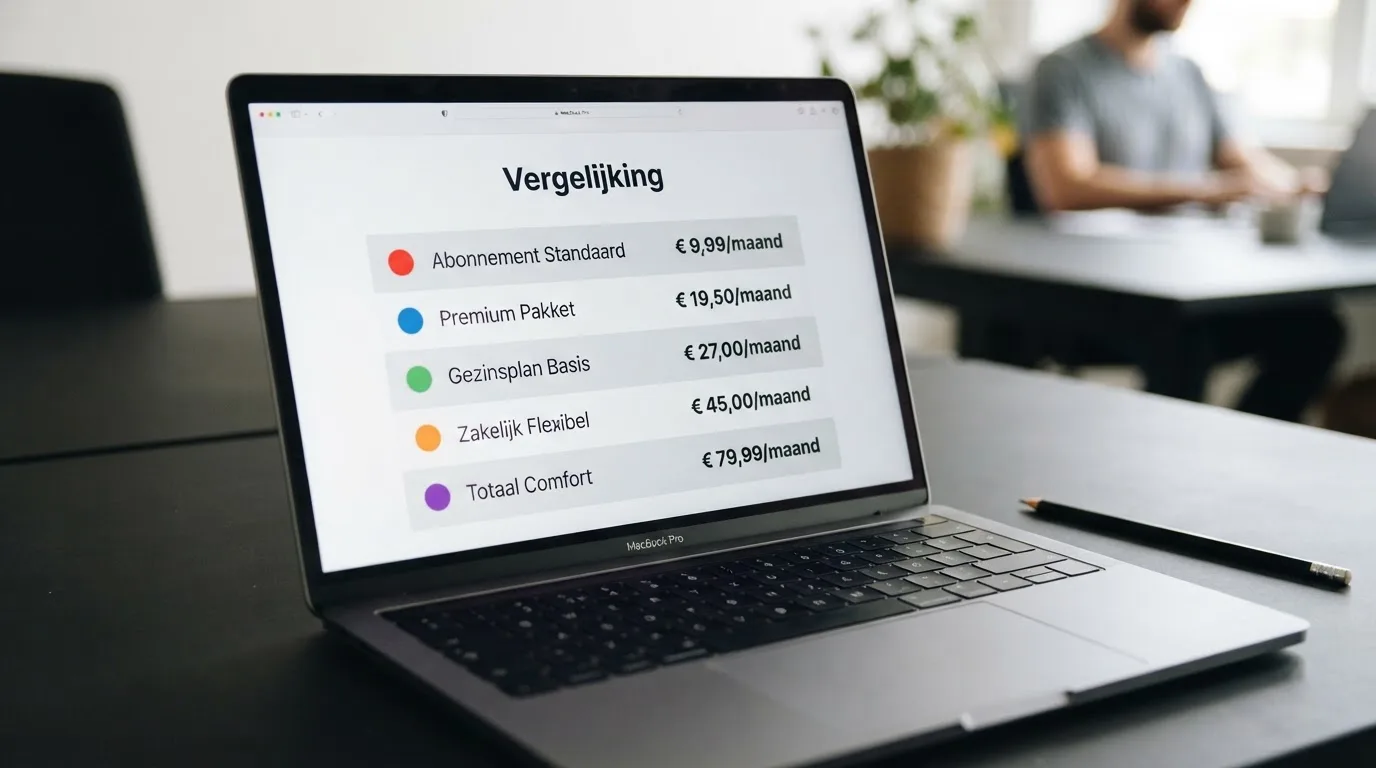 Vergelijkingstabel met casino's en hun minimumstorting op een scherm